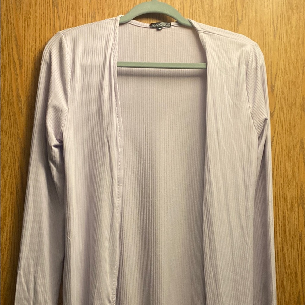 Light Purple Open Cardigan